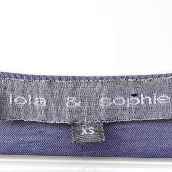 LOLA & SOPHIE | Silk Front Faux Wrap Sleeved Top (XS) - Picture 2 of 4